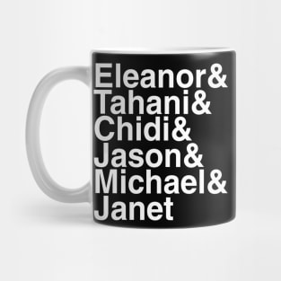 The Good Place Helvetica List Mug